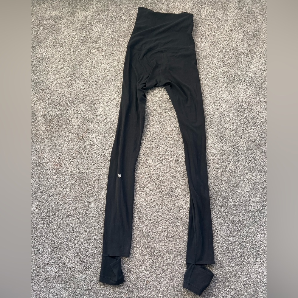 Lululemon Align Black Drawstring Shr Leggings Siz… - image 3